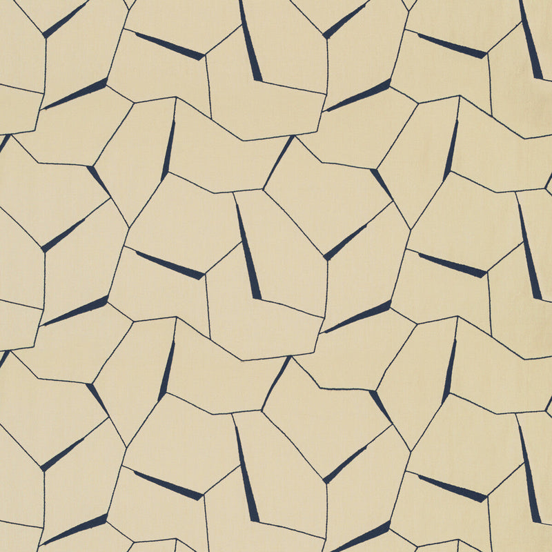 KRAVET COUTURE - DIVERGING- INDIGO - Fabric by the Yard INDIGO