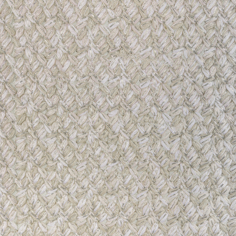 KRAVET COUTURE - GILDED LACING- NATURAL SILVER - Fabric by the Yard NATURAL SILVER