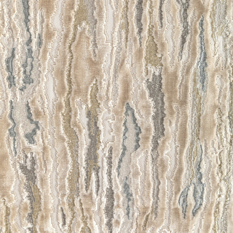 KRAVET COUTURE - VELVET WAVES- CREAM - Fabric by the Yard CREAM
