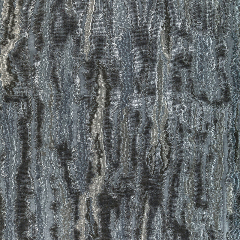 KRAVET COUTURE - VELVET WAVES- CHARCOAL - Fabric by the Yard CHARCOAL