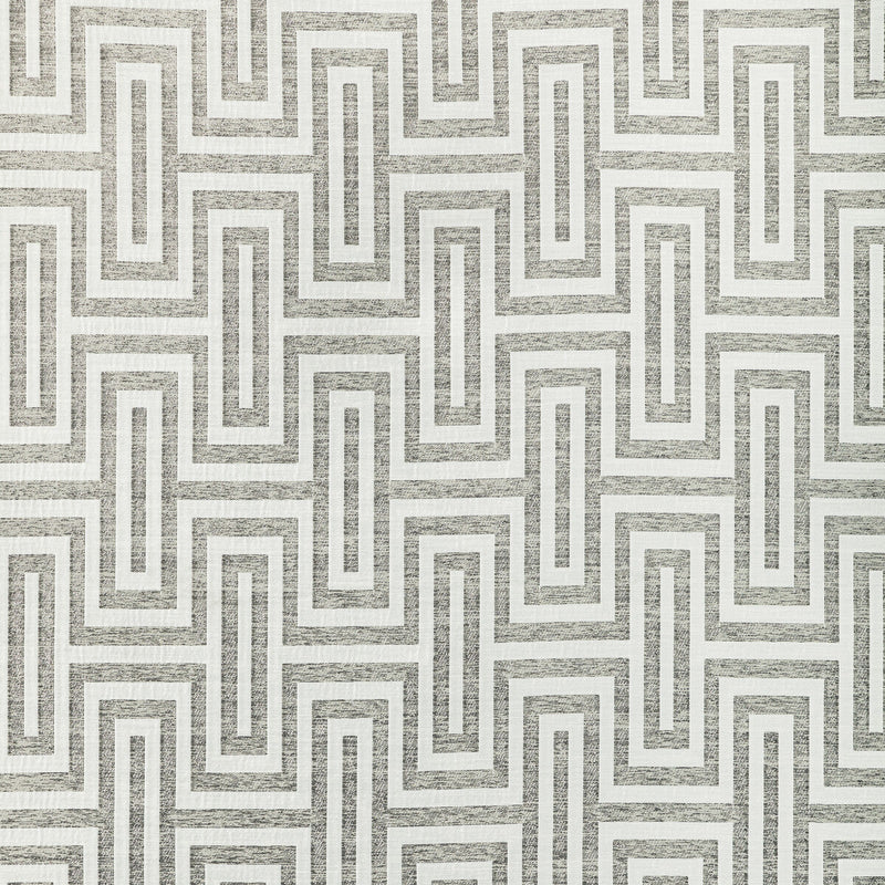 KRAVET COUTURE - GEO GLAM- IVORY PLATINUM - Fabric by the Yard IVORY PLATINUM