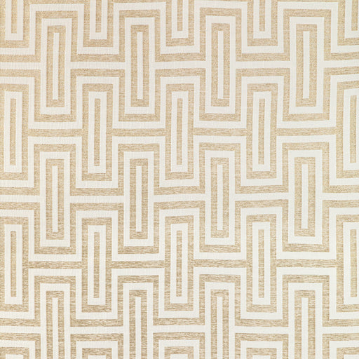 KRAVET COUTURE - GEO GLAM- IVORY GOLD - Fabric by the Yard IVORY GOLD