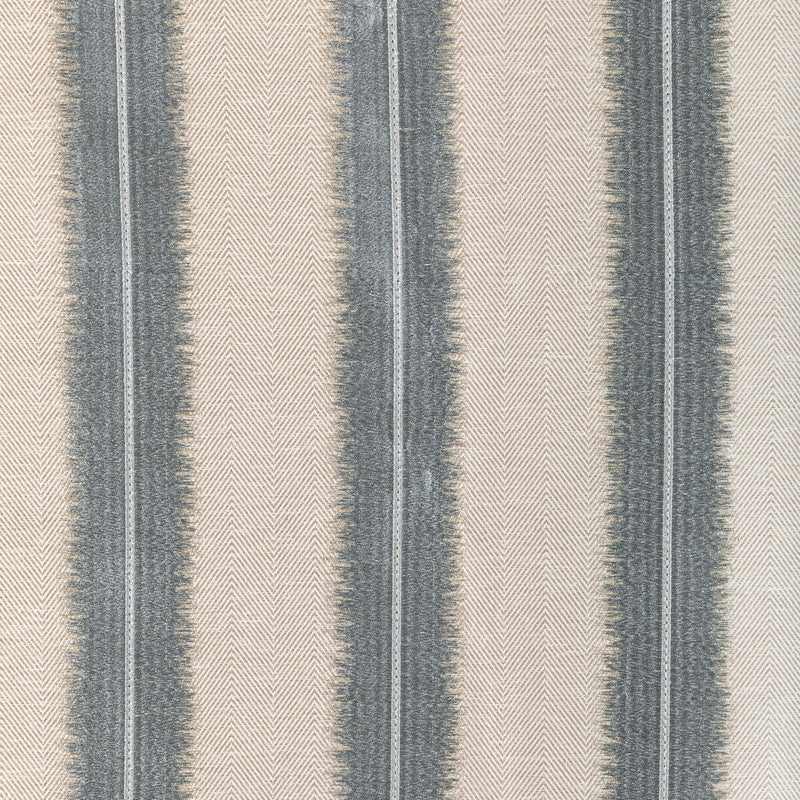 KRAVET COUTURE - ETCHED STRIPE- FOG - Fabric by the Yard FOG