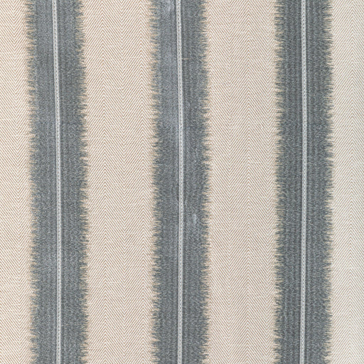 KRAVET COUTURE - ETCHED STRIPE- FOG - Fabric by the Yard FOG
