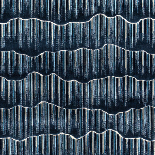 KRAVET COUTURE - MOUNTAINSCAPE- INDIGO - Fabric by the Yard INDIGO
