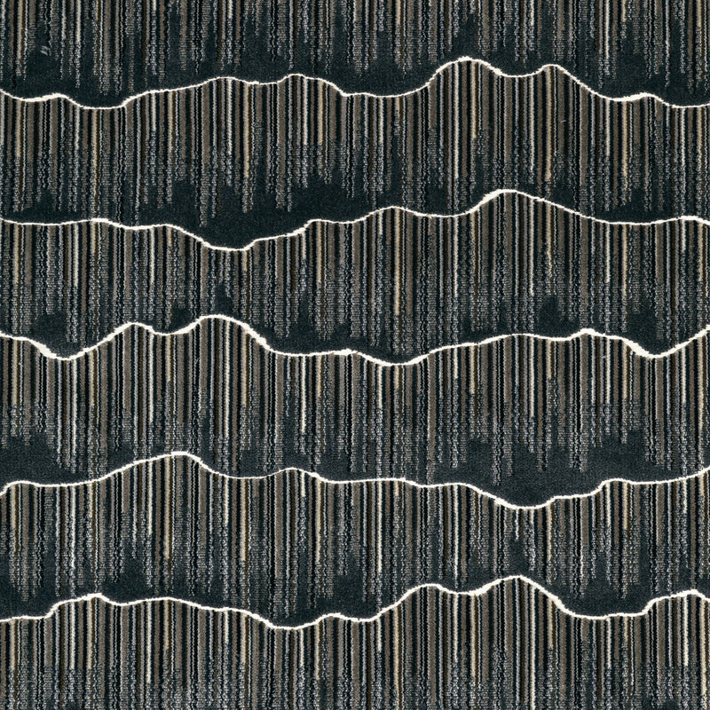 KRAVET COUTURE - MOUNTAINSCAPE- NOIR - Fabric by the Yard NOIR