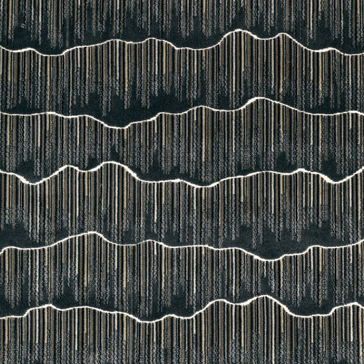 KRAVET COUTURE - MOUNTAINSCAPE- NOIR - Fabric by the Yard NOIR
