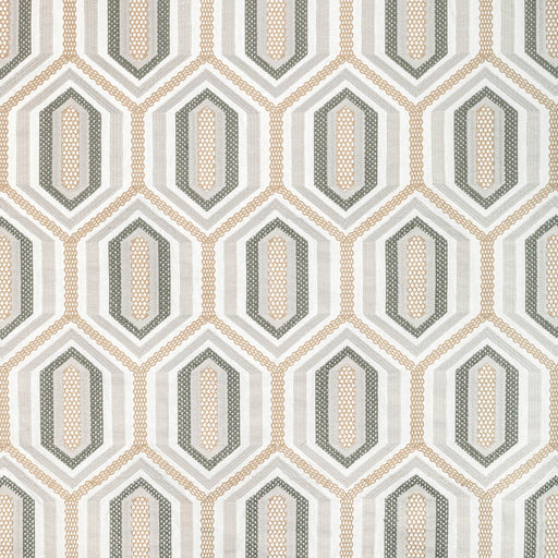 KRAVET COUTURE - KALEIDOSCOPE EMB- NATURAL - Fabric by the Yard NATURAL