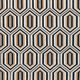 KRAVET COUTURE - KALEIDOSCOPE EMB- ONYX - Fabric by the Yard