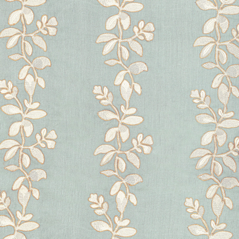 KRAVET COUTURE - GINGERFLOWER- CELESTE - Fabric by the Yard CELESTE