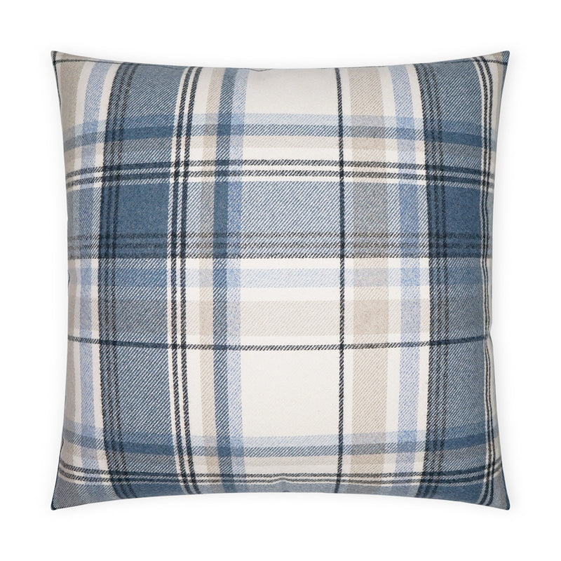 Tartan Pillow - Navy - DV Kap