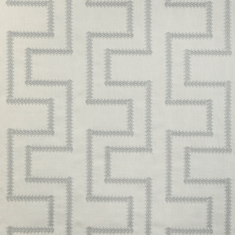 KRAVET DESIGN - ROMAN FRET- GREY - Fabric by the Yard GREY