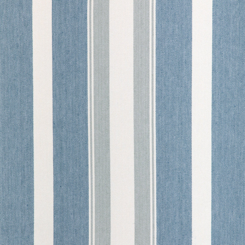 KRAVET COUTURE - NATURAL STRIPE- LAPIS - Fabric by the Yard LAPIS