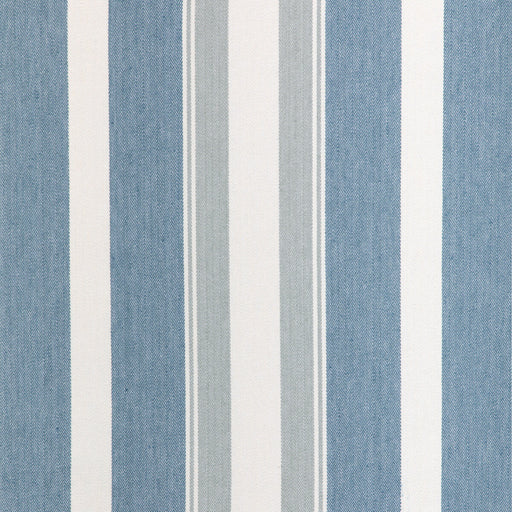 KRAVET COUTURE - NATURAL STRIPE- LAPIS - Fabric by the Yard LAPIS