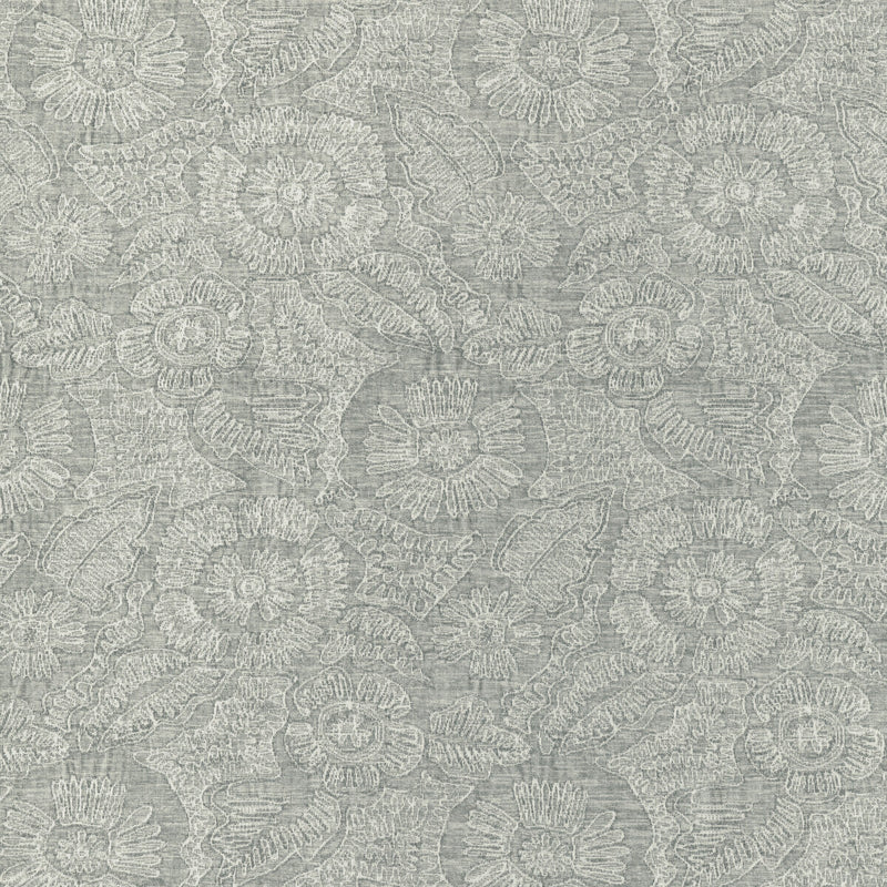 KRAVET COUTURE - CHENILLE BLOOM- MIST - Fabric by the Yard MIST