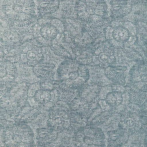 KRAVET COUTURE - CHENILLE BLOOM- SKY - Fabric by the Yard SKY