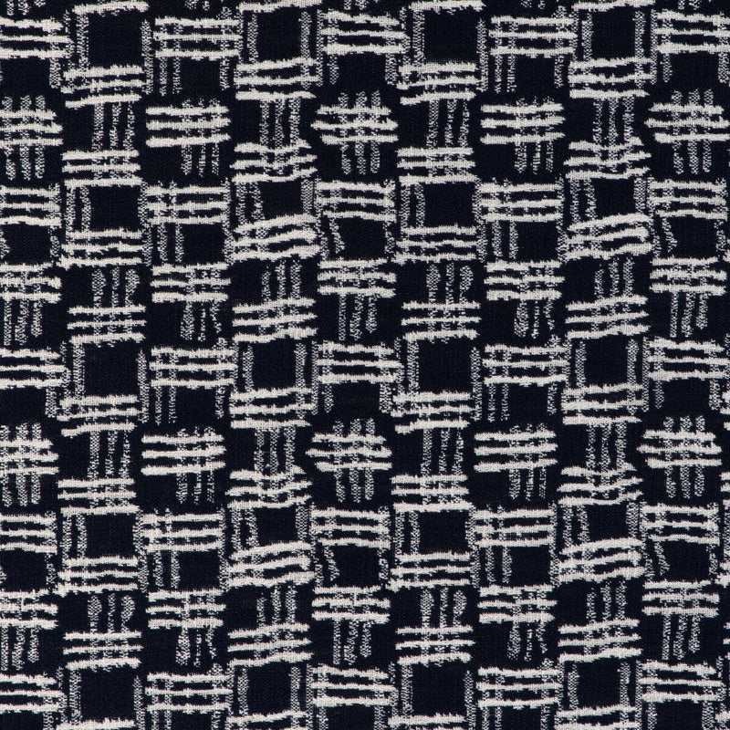 KRAVET COUTURE - CROSS WAVES- INK - Fabric by the Yard INK