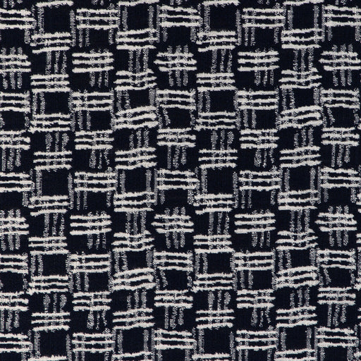 KRAVET COUTURE - CROSS WAVES- INK - Fabric by the Yard INK