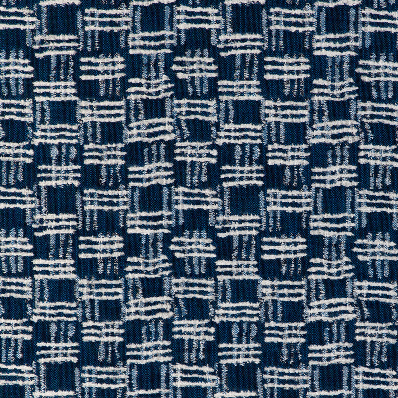 KRAVET COUTURE - CROSS WAVES- MARINE - Fabric by the Yard MARINE