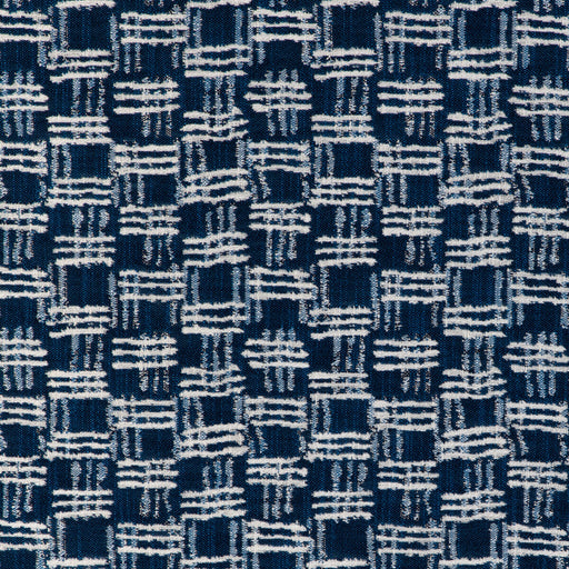 KRAVET COUTURE - CROSS WAVES- MARINE - Fabric by the Yard MARINE