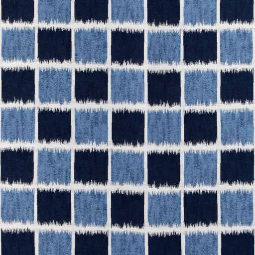 KRAVET COUTURE - IKAT SQUARES- MARINE - Fabric by the Yard MARINE