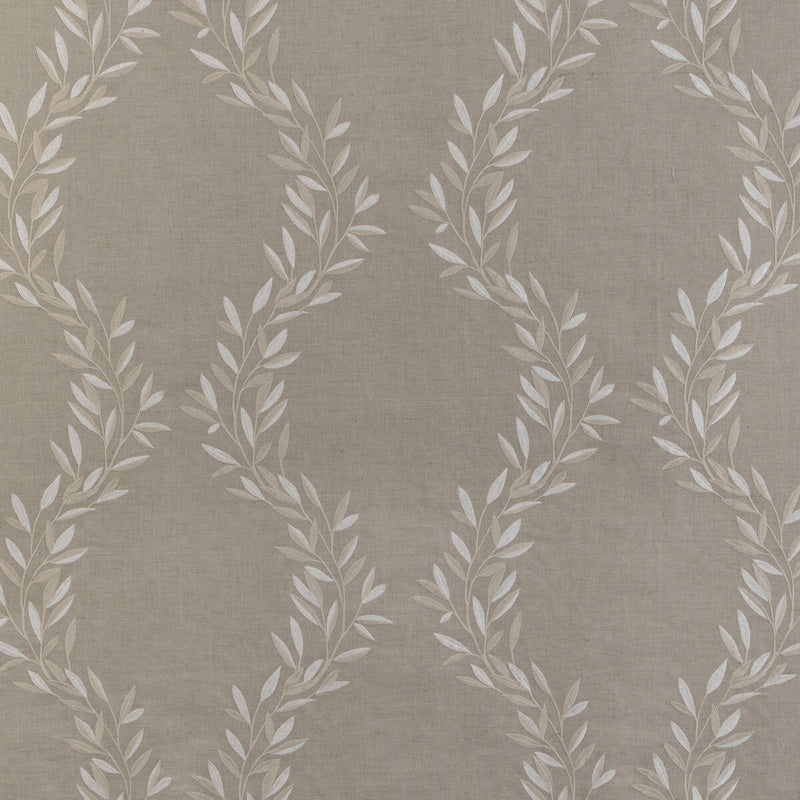 KRAVET DESIGN - LEAF FRAME- LINEN - Fabric by the Yard LINEN