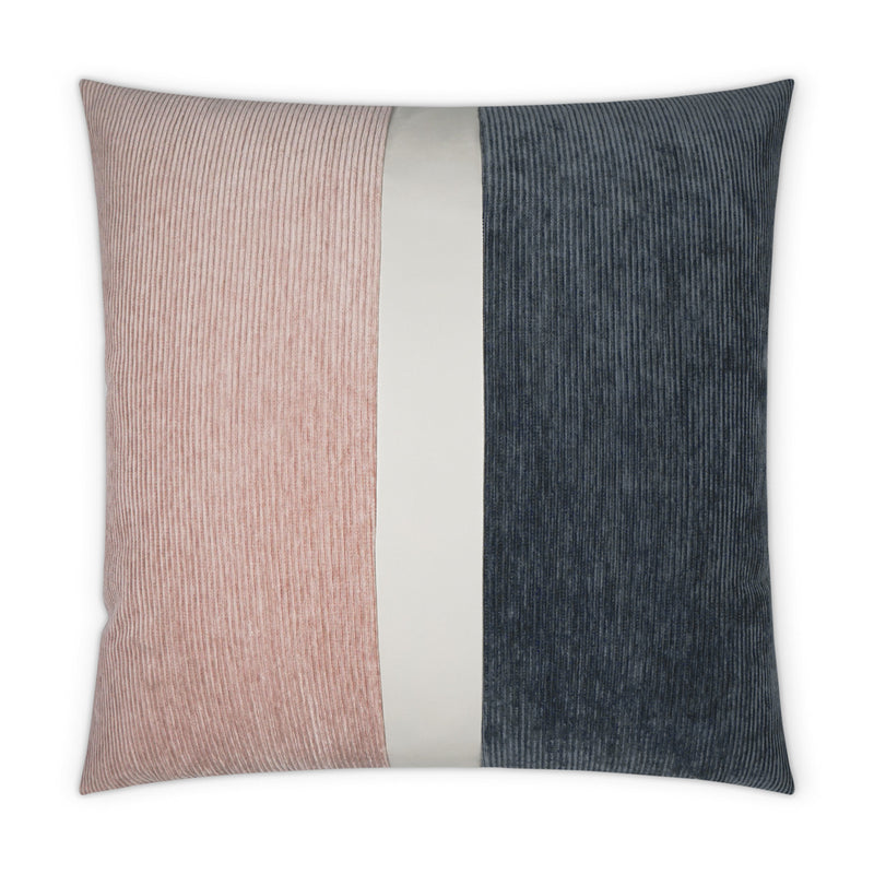 Ridges Band Pillow - Blush/Cadet - DV Kap