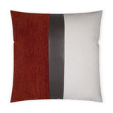 Ridges Band Pillow - Paprika/Ivory - DV Kap