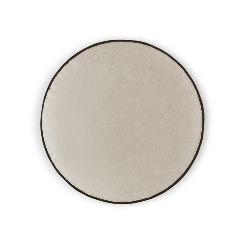 Posh Circle Pillow - Ivory - DV Kap