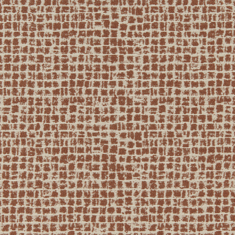 KRAVET CONTRACT - ZEN GRID- CLAY - Fabric by the Yard CLAY