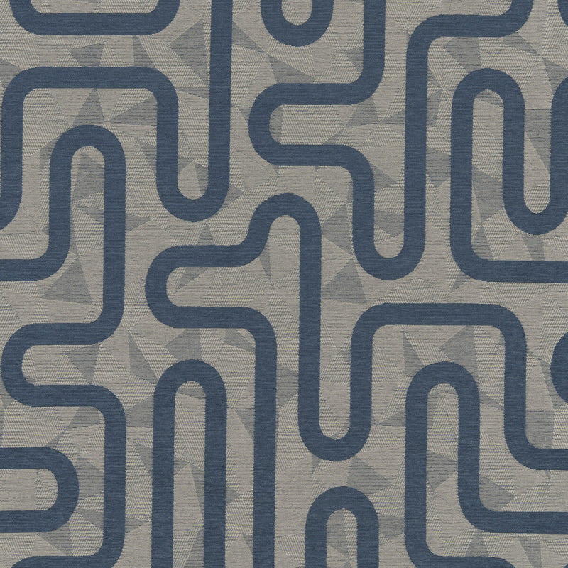 KRAVET CONTRACT - ROUNDABOUT- MIDNIGHT - Fabric by the Yard MIDNIGHT