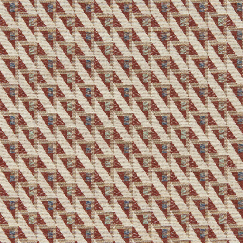 KRAVET CONTRACT - SQUARE ROOT- CINNABAR - Fabric by the Yard CINNABAR