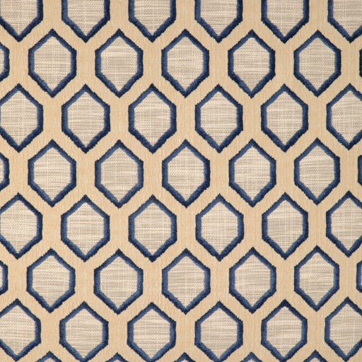 KRAVET DESIGN - WATERLINES- INDIGO - Fabric by the Yard INDIGO