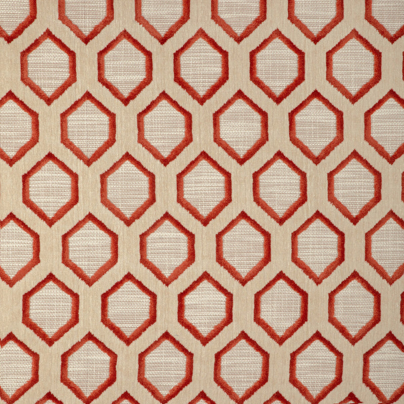 KRAVET DESIGN - WATERLINES- POPPY - Fabric by the Yard POPPY