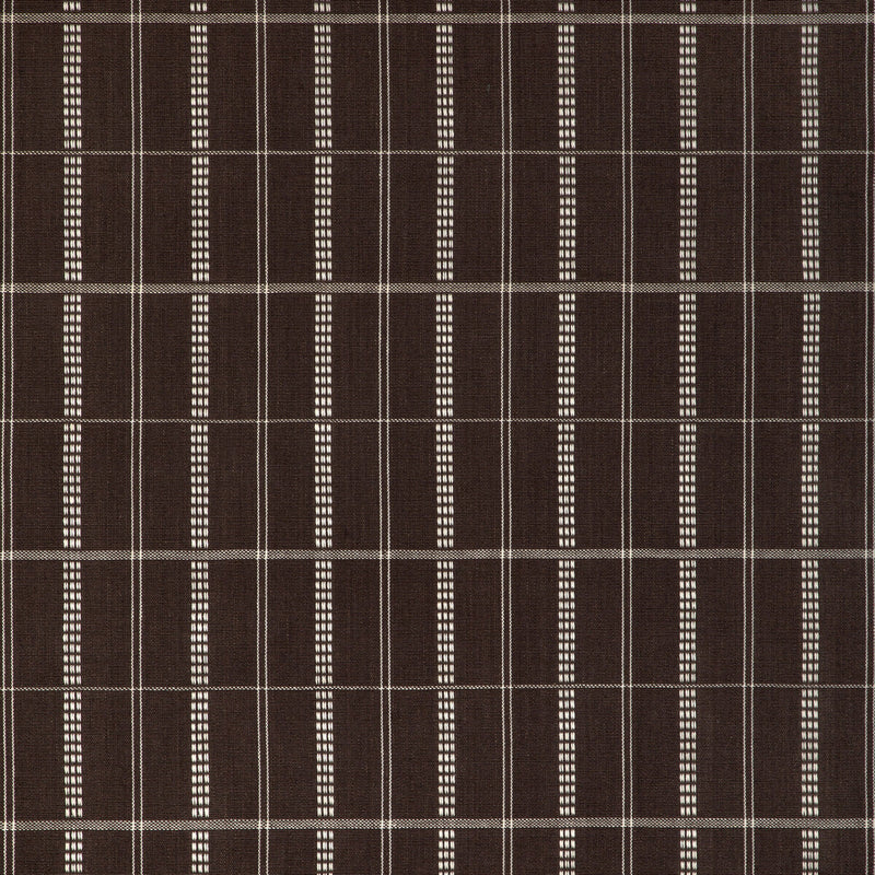 KRAVET COUTURE - AGATTI CHECK- CAROB - Fabric by the Yard CAROB