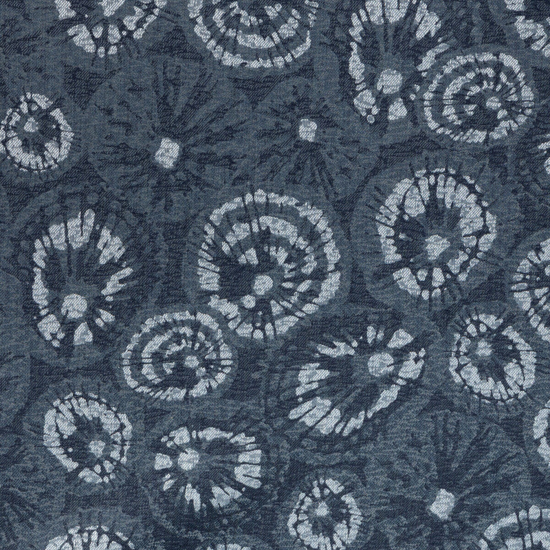 KRAVET COUTURE - ERIZO DE MAR- INDIGO - Fabric by the Yard INDIGO
