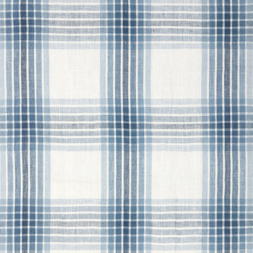 KRAVET COUTURE - ROYAL PALM PLAID - BOCA BLUE - Fabric By The YARD
