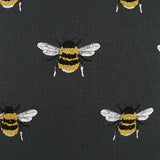 Busy Bee - Charcoal - DV Kap - Fabric by the Yard