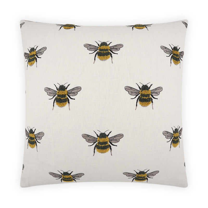 Busy Bee Pillow - White - DV Kap