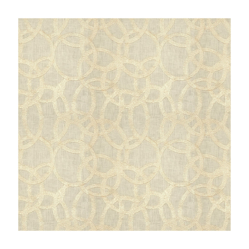 KRAVET COUTURE - KEEP SHINING- WHITE GOLD - Fabric by the Yard WHITE GOLD