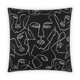 Face Up Pillow - Black - DV Kap
