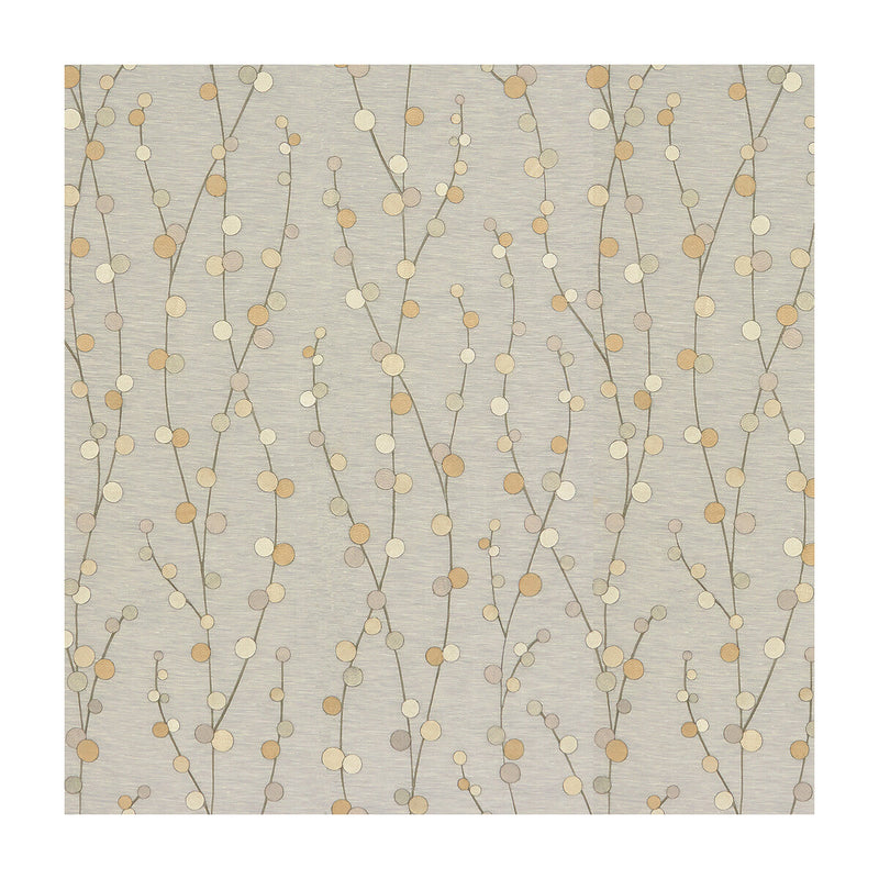 KRAVET COUTURE - SHEER POPS- PEBBLE - Fabric by the Yard PEBBLE