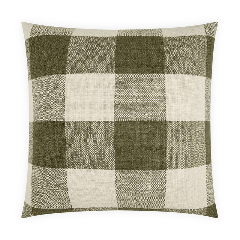 Checked Out Pillow - Dill - DV Kap