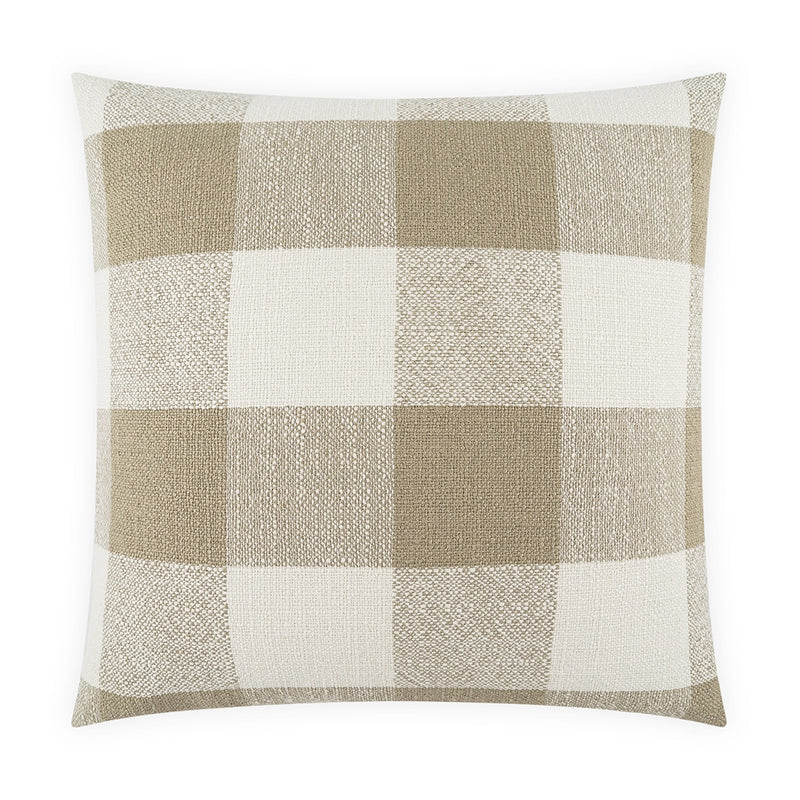 Checked Out Pillow - Mushroom - DV Kap