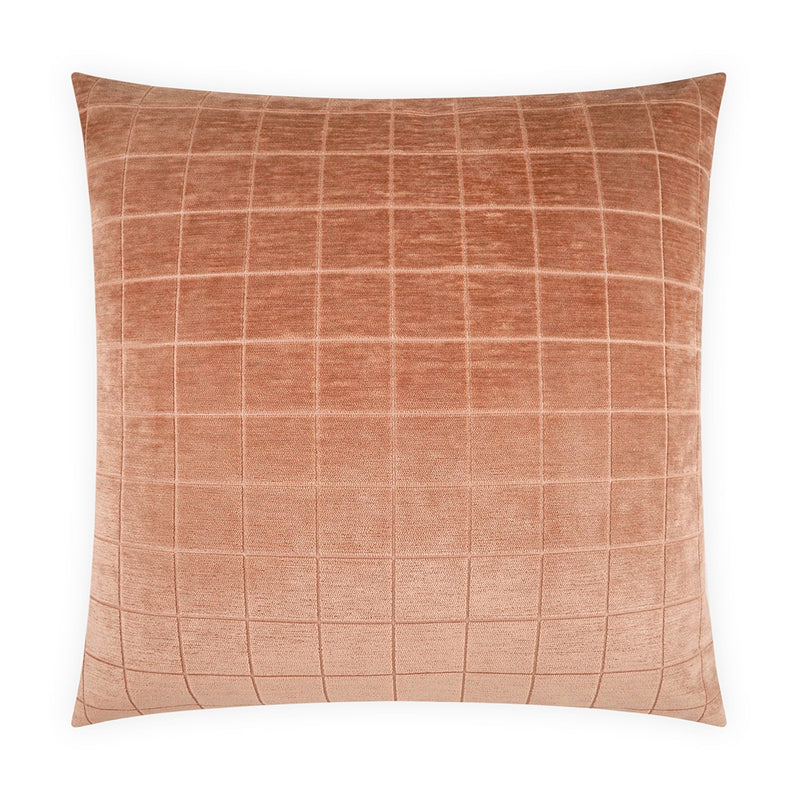 Camden Check Pillow - Salmon - DV Kap