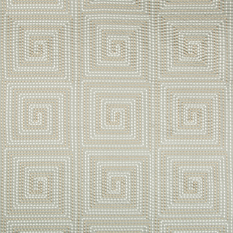 KRAVET COUTURE - EDGE STITCH- PLATINUM - Fabric by the Yard PLATINUM