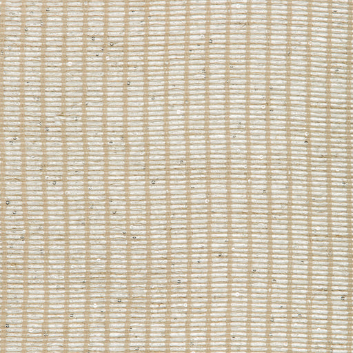 KRAVET COUTURE - LENO SHINE- LINEN/SILVER - Fabric by the Yard LINEN/SILVER