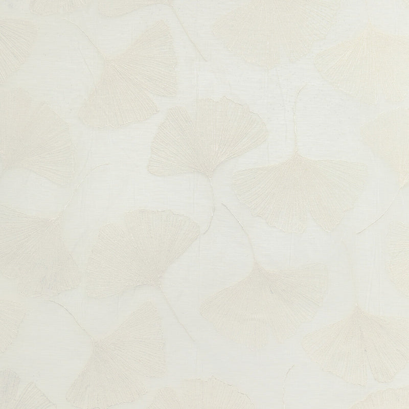 KRAVET COUTURE - GINGKO LEAF- PEARL - Fabric by the Yard PEARL