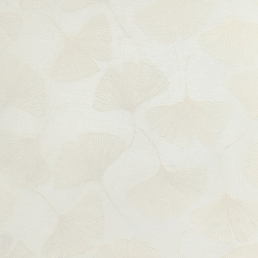 KRAVET COUTURE - GINGKO LEAF- PEARL - Fabric by the Yard PEARL
