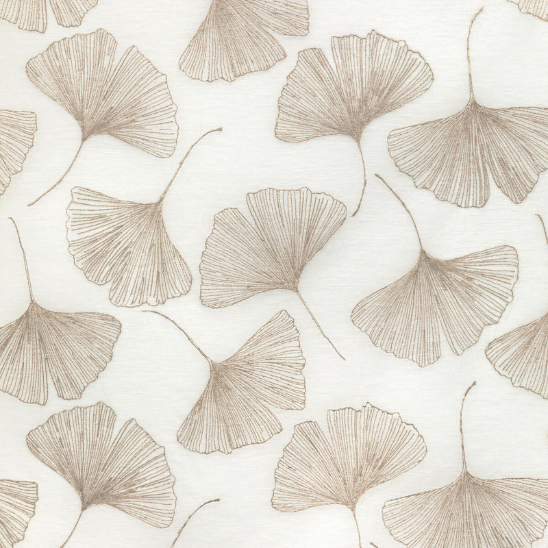 KRAVET COUTURE - GINGKO LEAF- GOLD - Fabric by the Yard GOLD